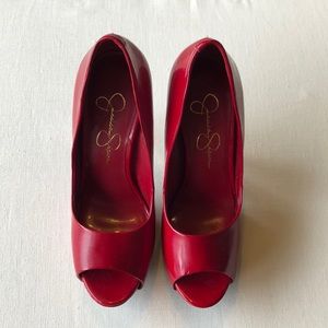 Red jessica Simpson heels